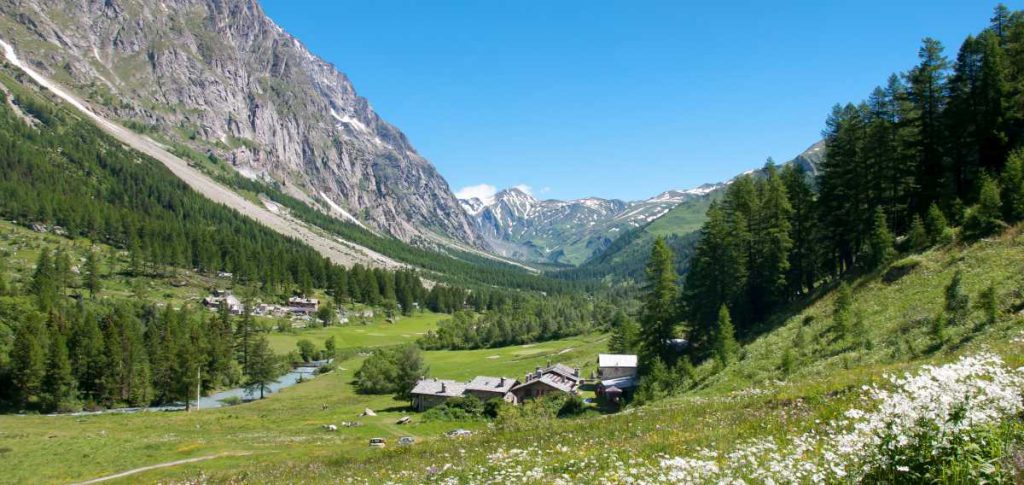 Blick ins Val Ferret - Valle d'Aosta