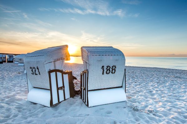 Strandkörbe gibt es auch in den Niederlanden