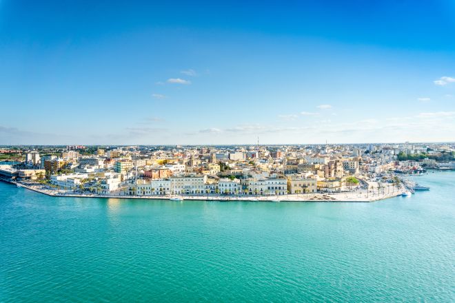 Blick auf Brindisi