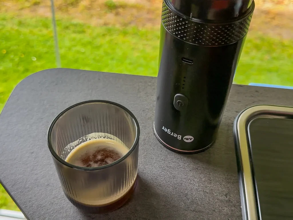 Berger EspressoTime tragbare Espressomaschine mit Akku im Test