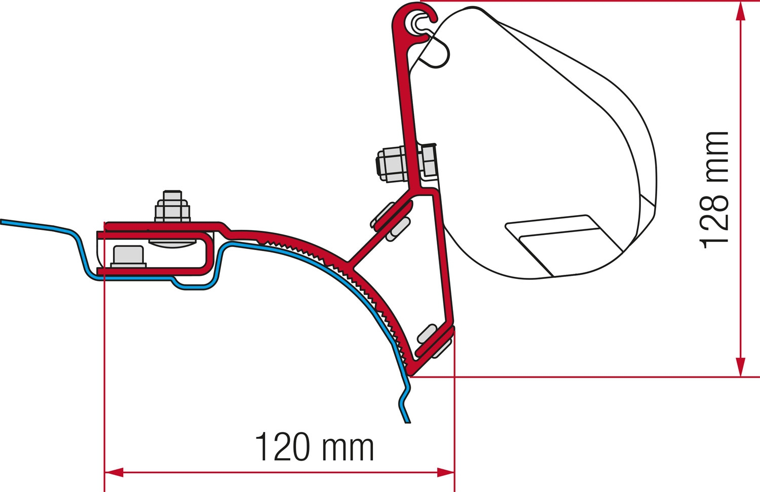 Fiamma F35 Pro Halterungen