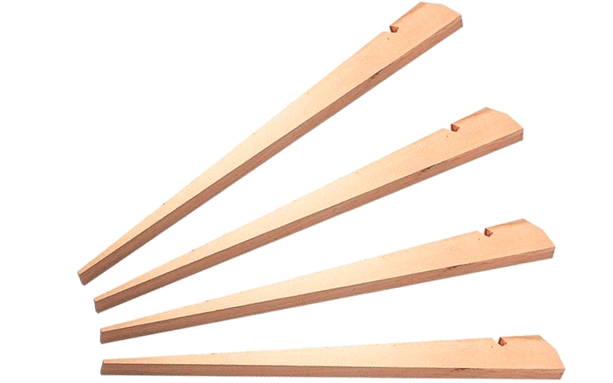 Berger Zelthering 40 cm aus Holz für weiche Böden, 4er-Pack