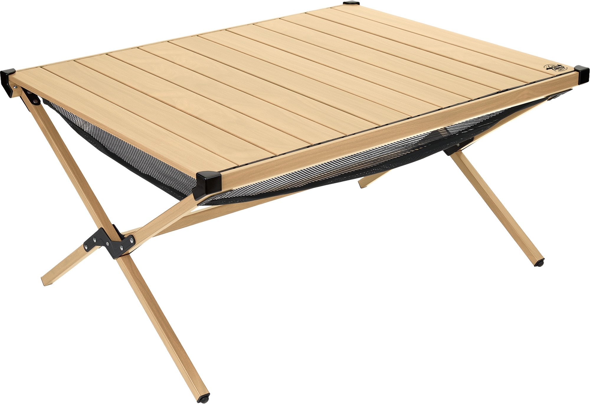 Camplife Tavira Alu-Rolltisch Bambusoptik 89 x 70 cm