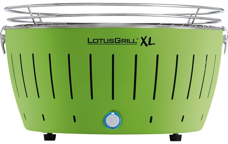 LotusGrill XL Holzkohlegrill mit Tragetasche Limettengrün