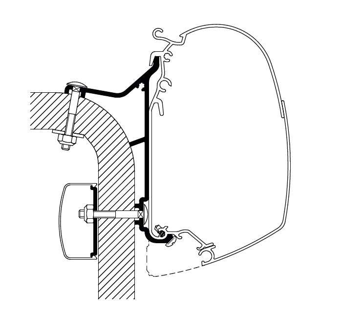 Thule Hymer B2 Klasse Adapter für Serie 5