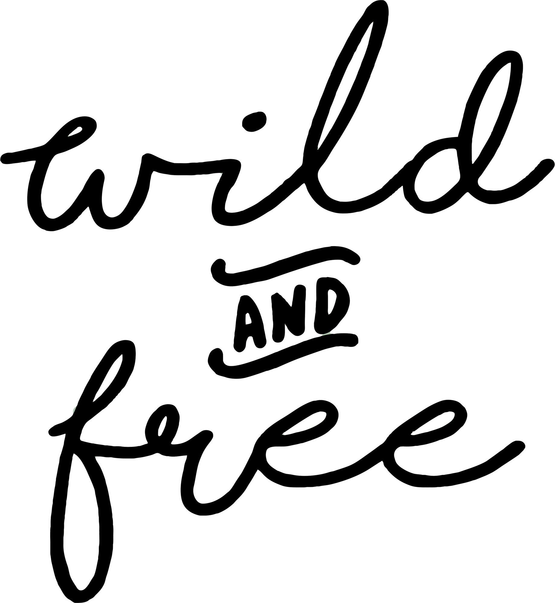 Advanture Shop Wild and Free Autoaufkleber 13,8 x 15 cm schwarz