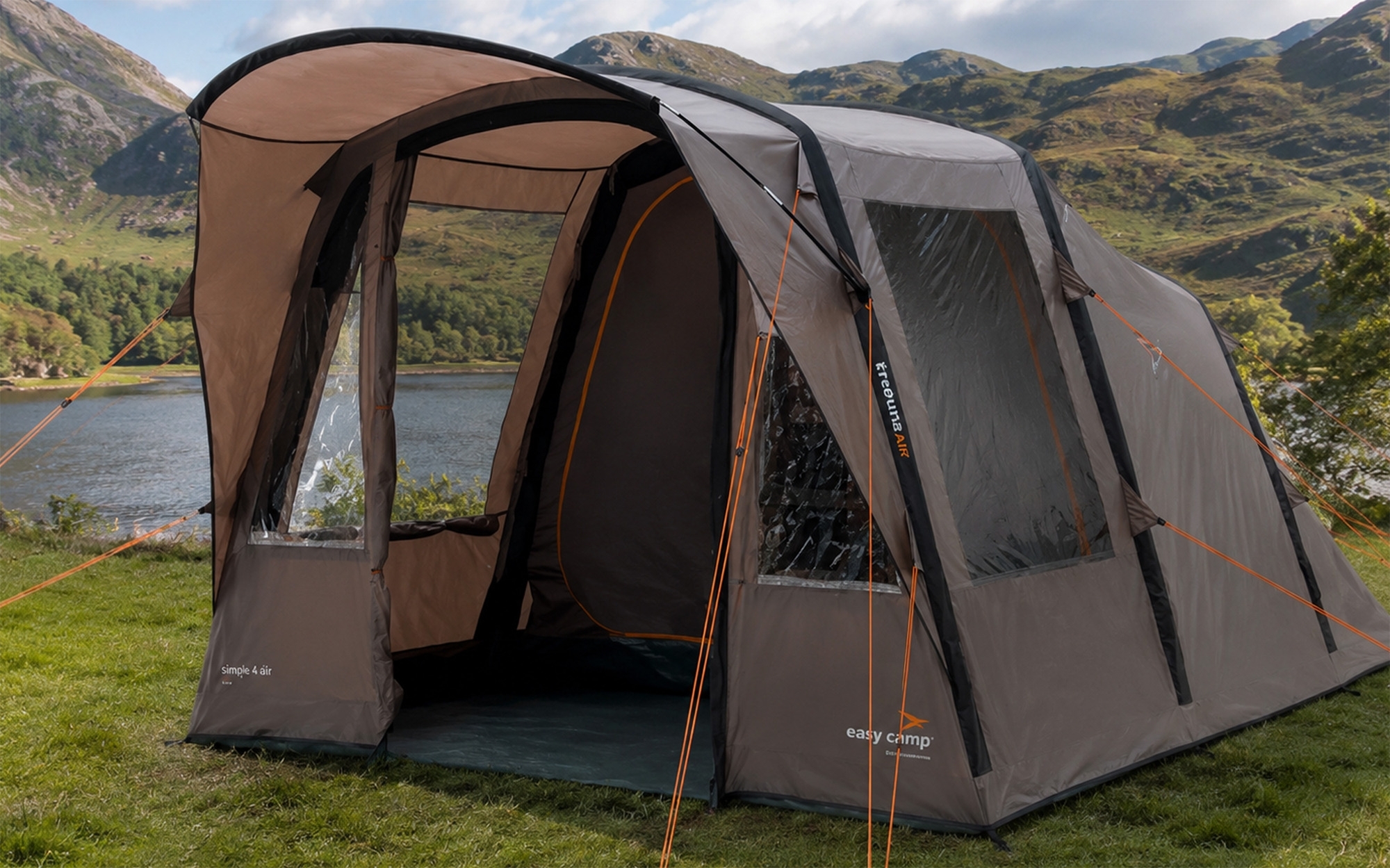 Easy Camp Senja 4 Air aufblasbares Familienzelt für 4 Personen