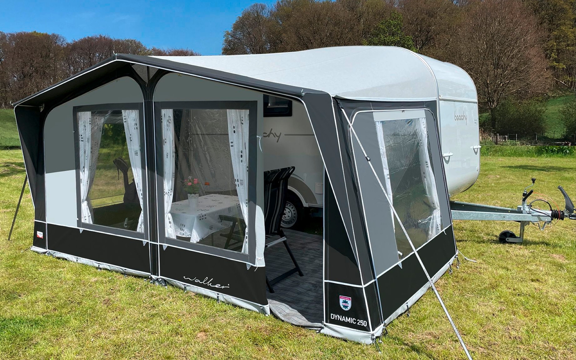 Walker Dynamic 250 Wohnwagenvorzelt passend für Hobby Beachy