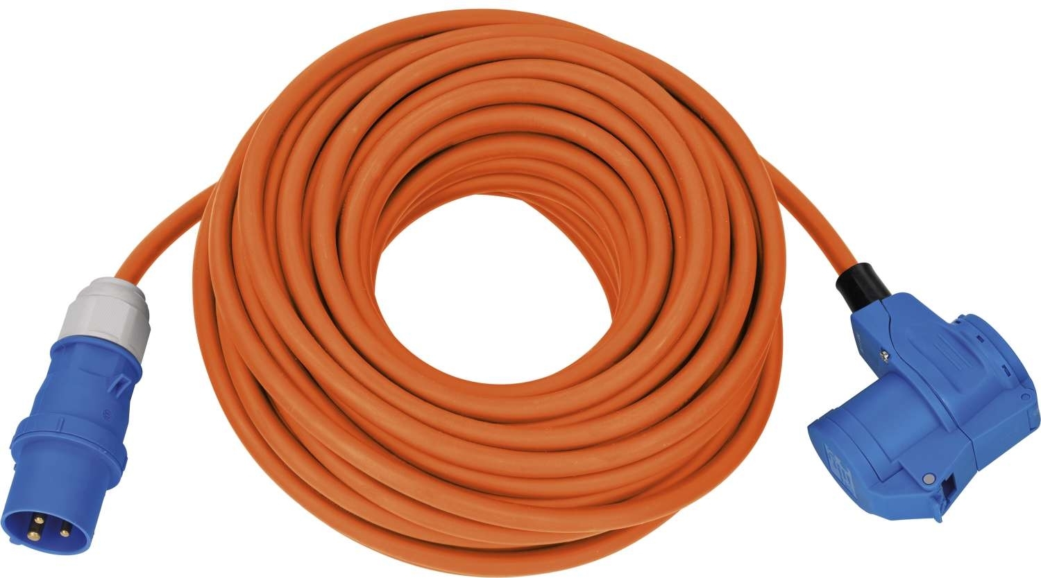Brennenstuhl CEE Verlängerungskabel mit Winkelkupplung orange