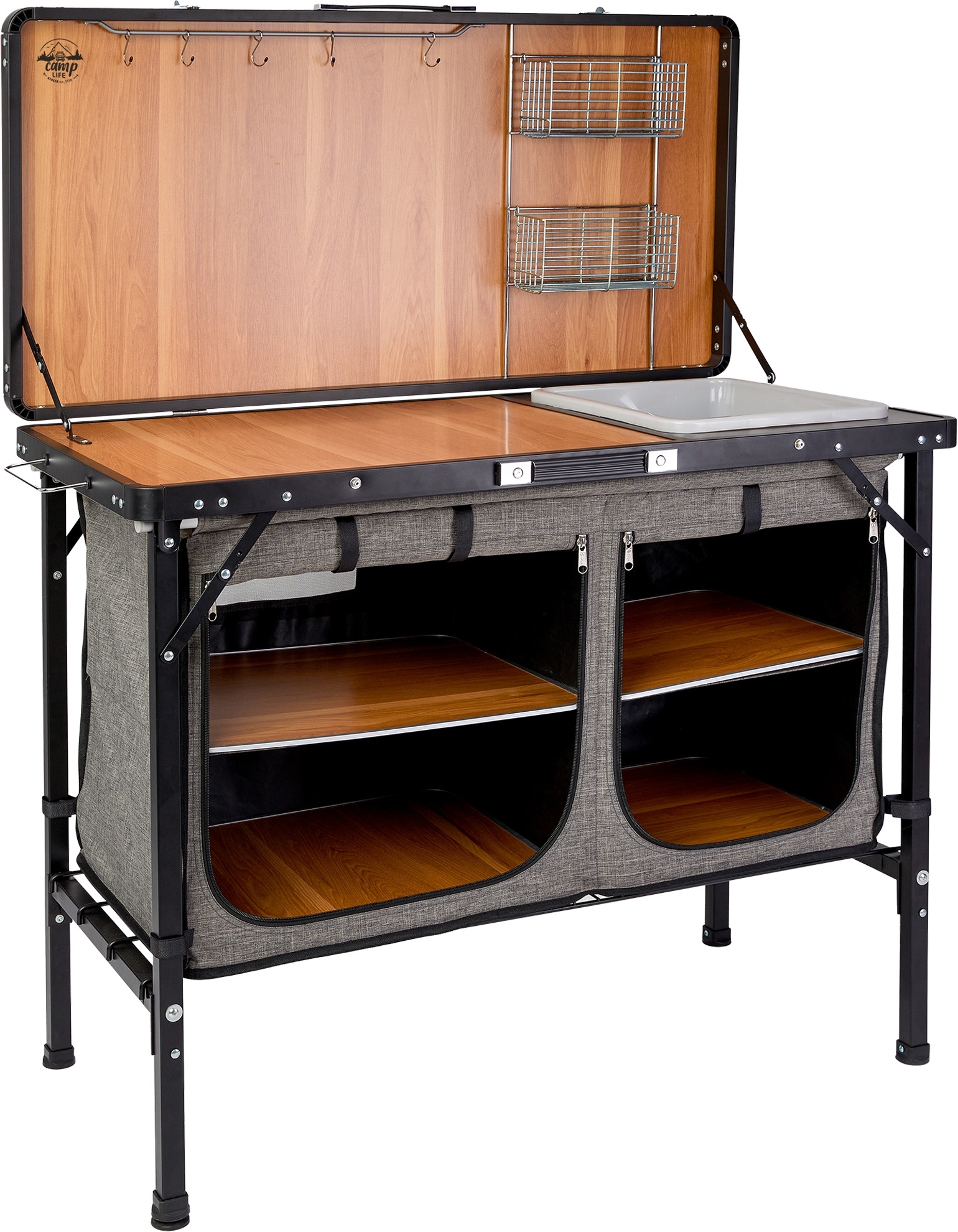 Camplife Capri Deluxe Küchenbox / Campingschrank mit Deckel