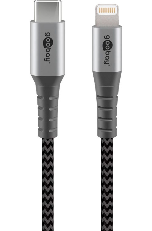 Goobay DAT Lightning USB-C  Lade und Synchronisations Vollmetall-Kabel