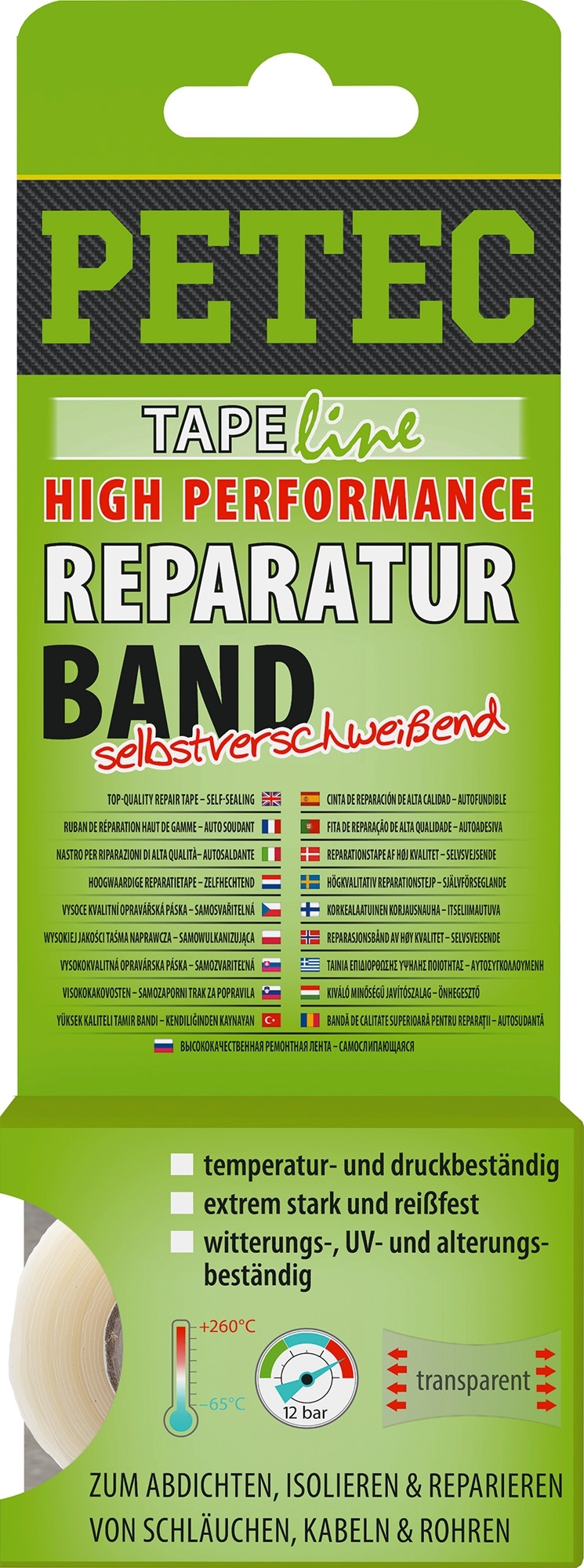 Petec Reparaturband High Performance selbstverschweißend 3 m x 25 mm
