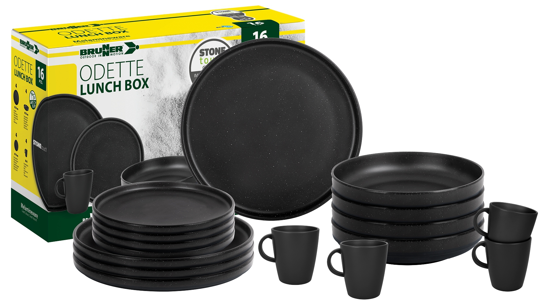 Brunner Lunch Box ODETTE DOUBLE BLACK