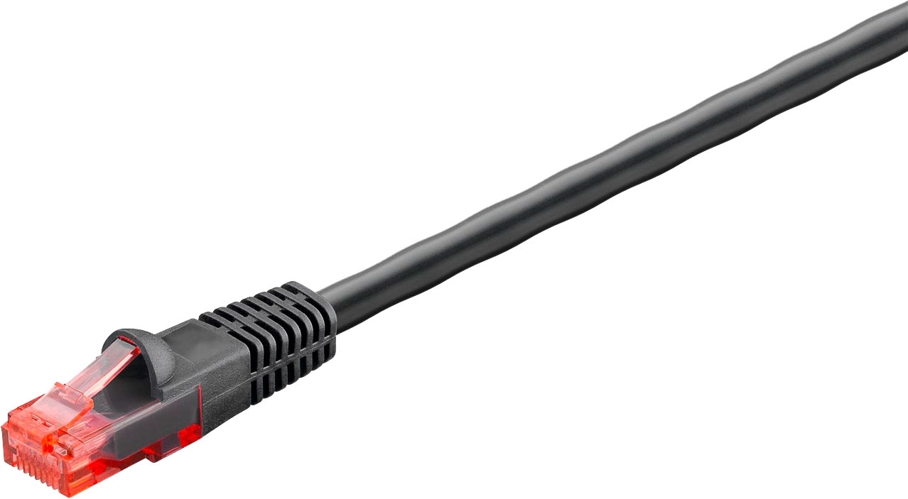 Goobay CAT 6 Outdoor-Patchkabel U / UTP schwarz