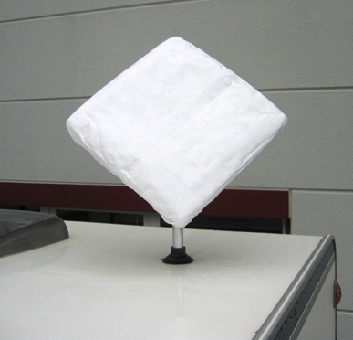 Hagelschutzhaube für Flachantennen