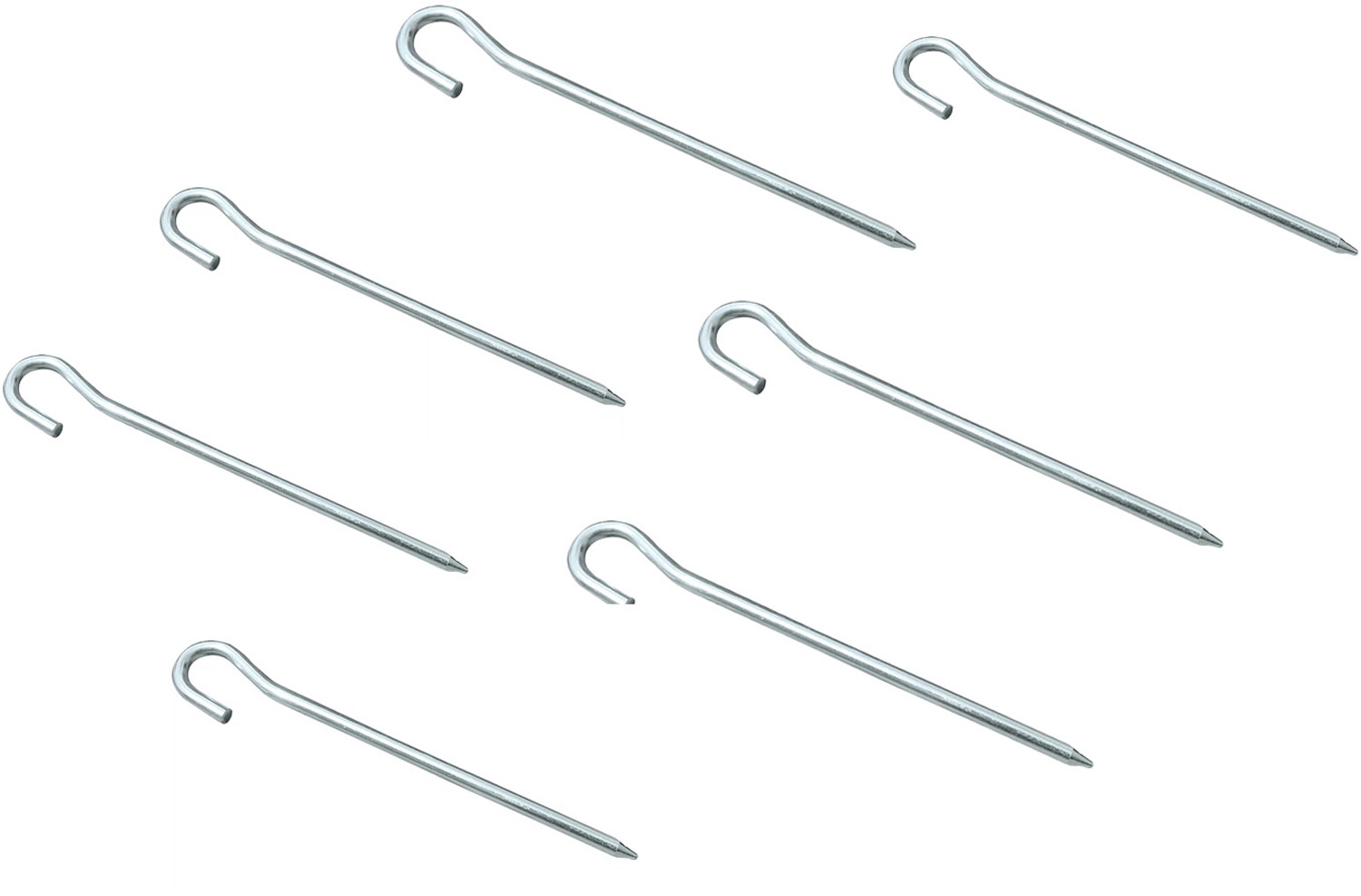 High Peak Aluminium Erdnagel 6er Pack 18 cm silber