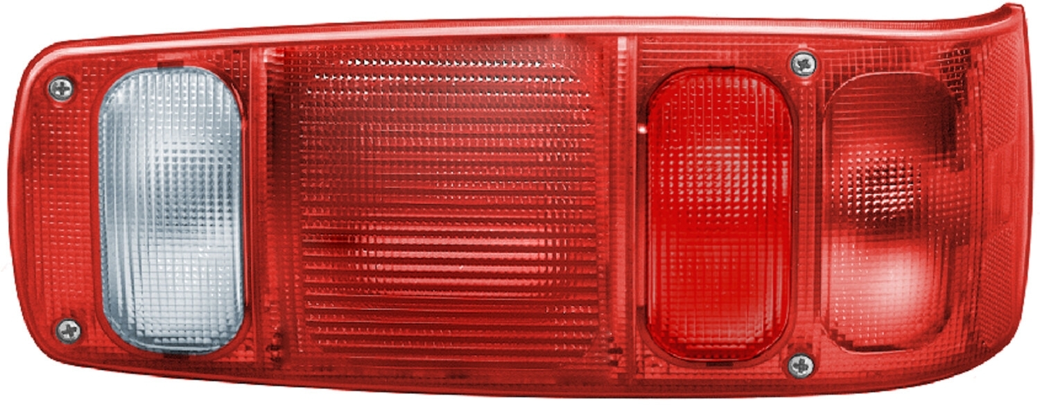 Hella Heckleuchte Caraluna I 12 Stk mit Rückstrahllicht / Seitenmarkierungslicht / Blinklicht / Bremslicht / Schlusslicht / Nebelschlusslicht links