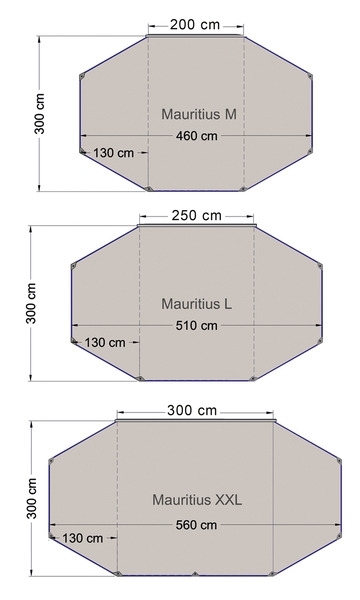 Sonnenvordach Mauritius