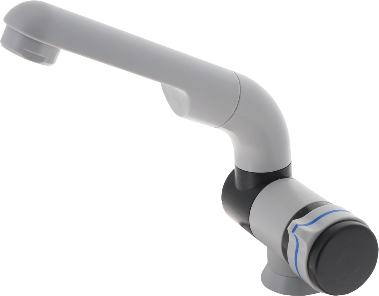 Barwig Automatik Kompakt Wasserhahn Kaltwasser mit 10 mm Tülle grau/anthrazit
