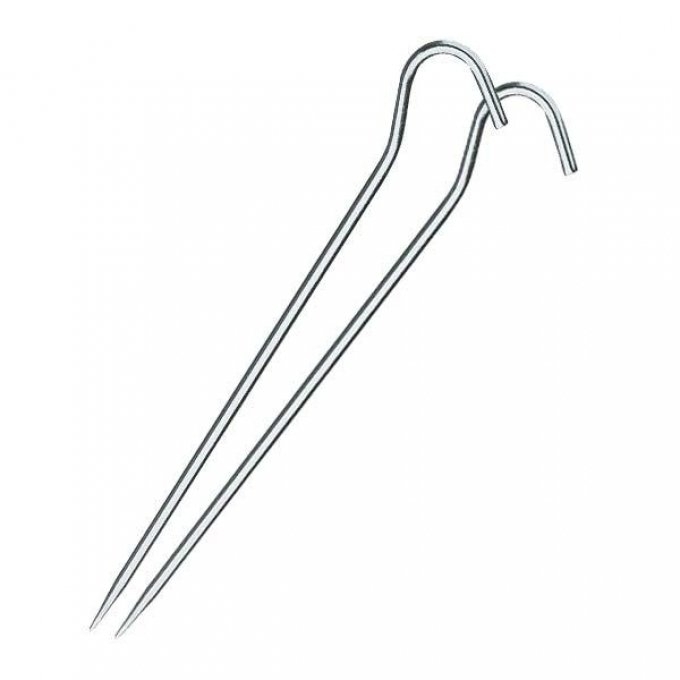 Berger Erdnagel Zelthering 20 cm aus Aluminium für harte Böden (2 Stück)