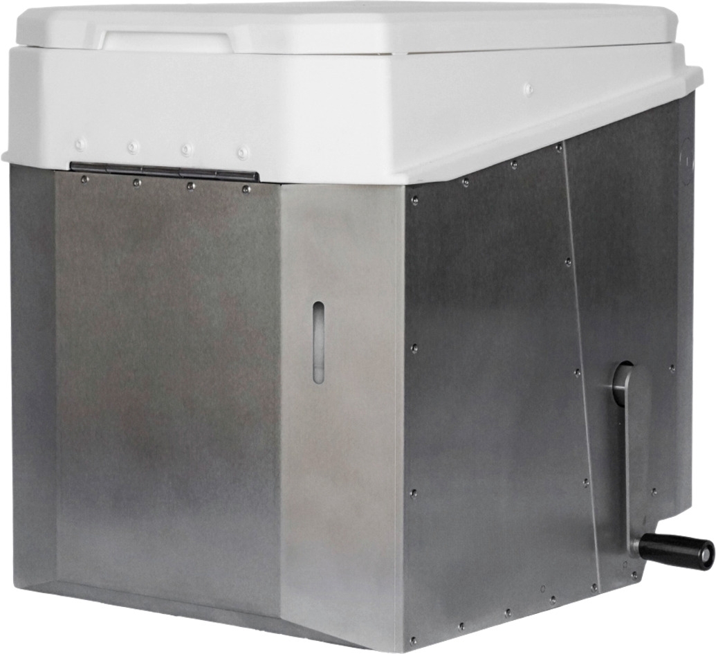 Biotioo 2.0 RL Trockentrenntoilette mit Kompostierfunktion 10 Liter Urintank 25 Liter Feststoffbehälter silber