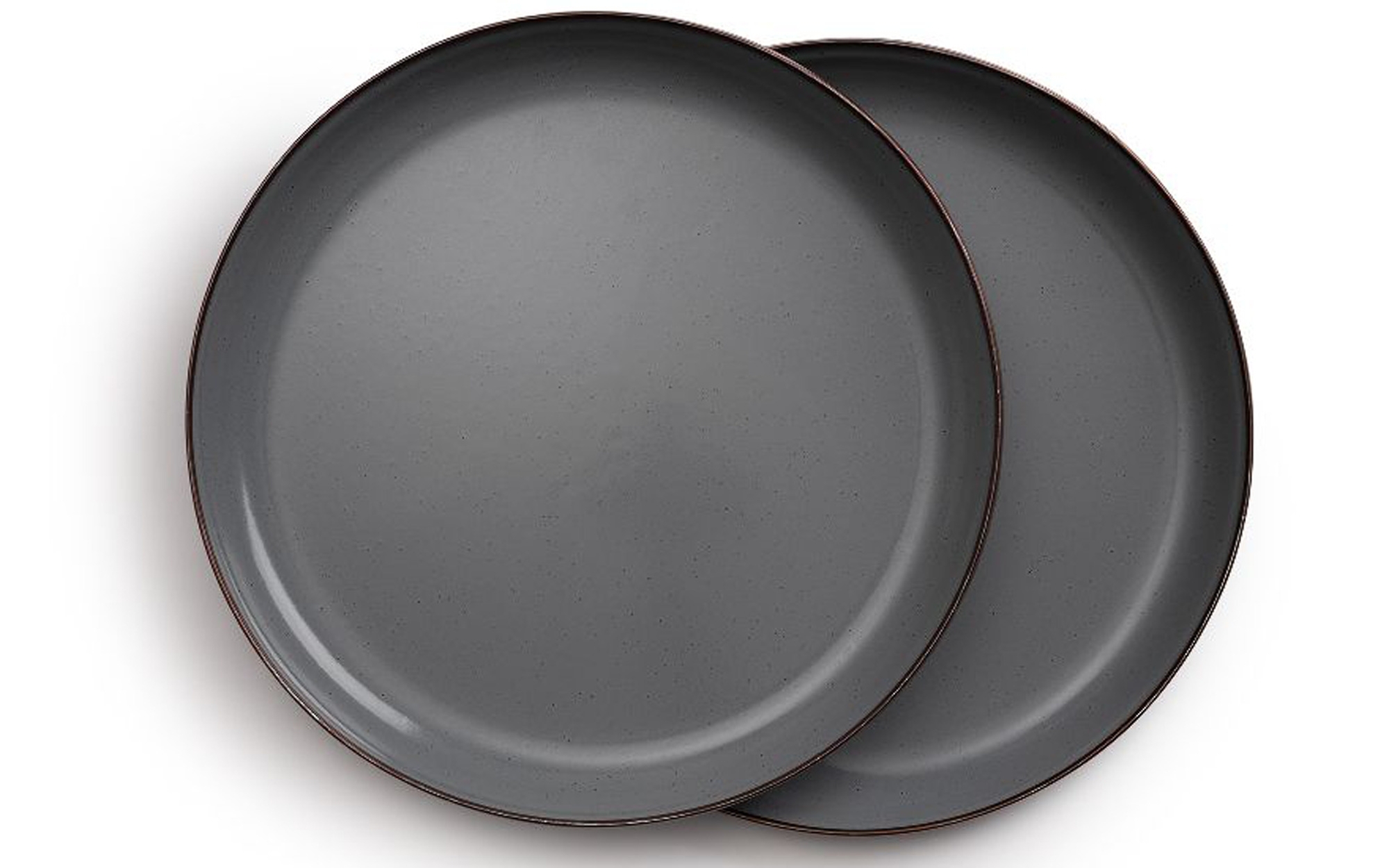 Barebones Teller klein 2er Set stone grey