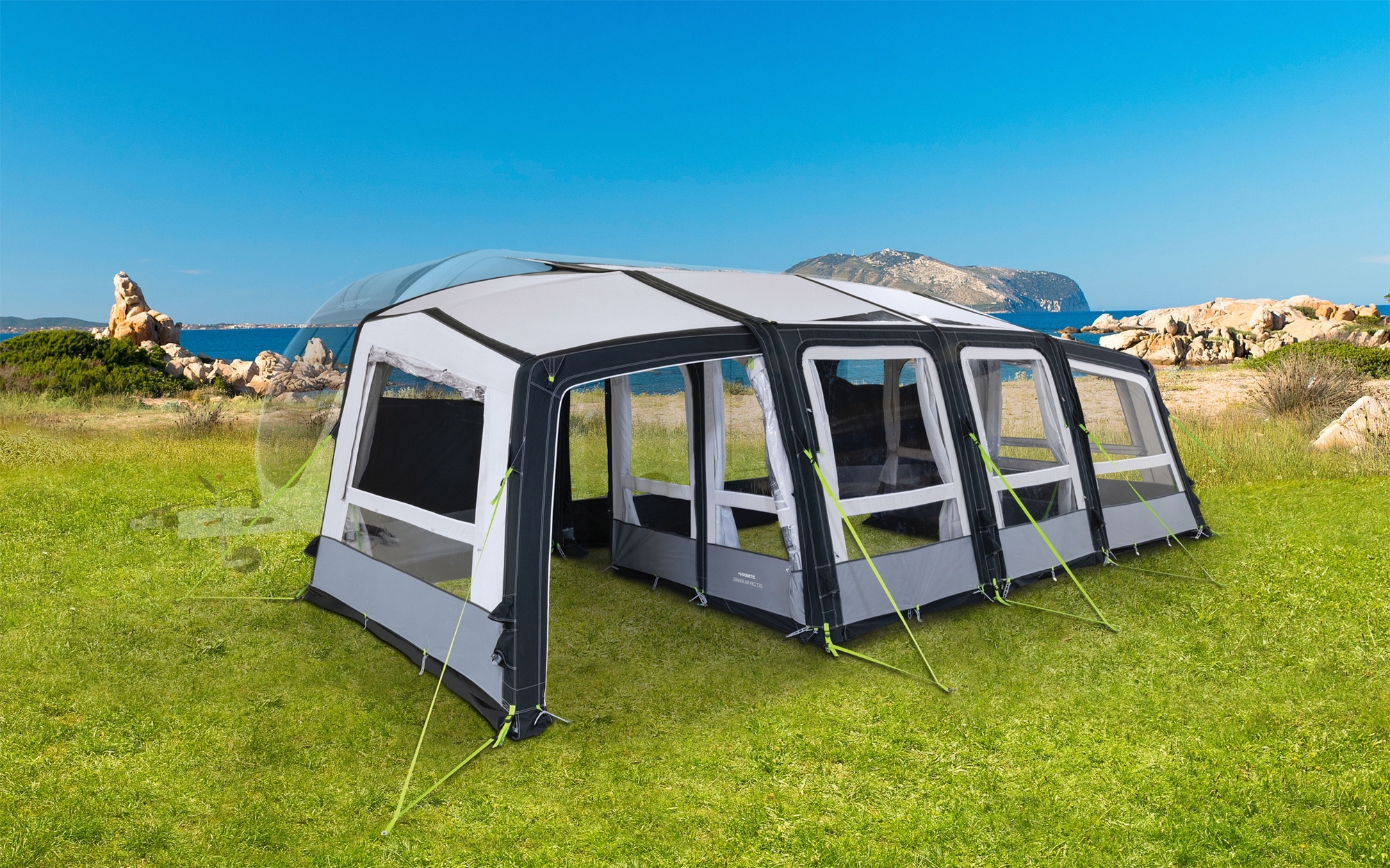 Dometic Grande Air Pro Extension aufblasbare Vorzelterweiterung für Wohnwagen- / Reisemobilvorzelt Links