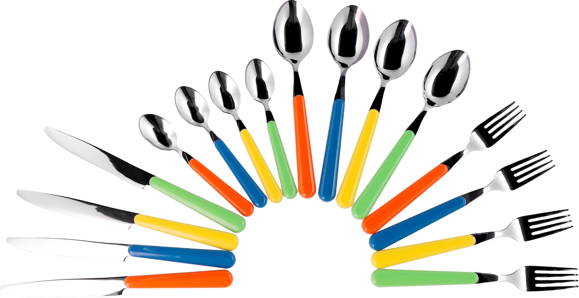 Berger Happy Camper Edelstahl Besteck-Set 16 tlg. bunt für 4 Personen
