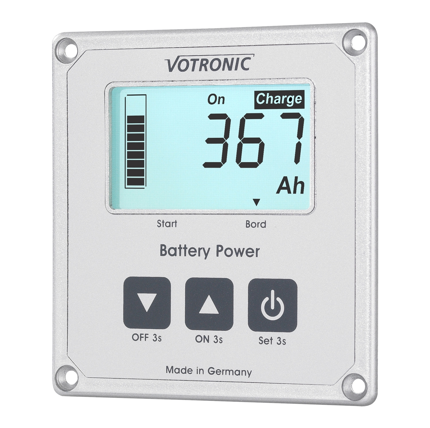Votronic LCD-Batterie-Computer S mit Smart-Shunt und Masseband