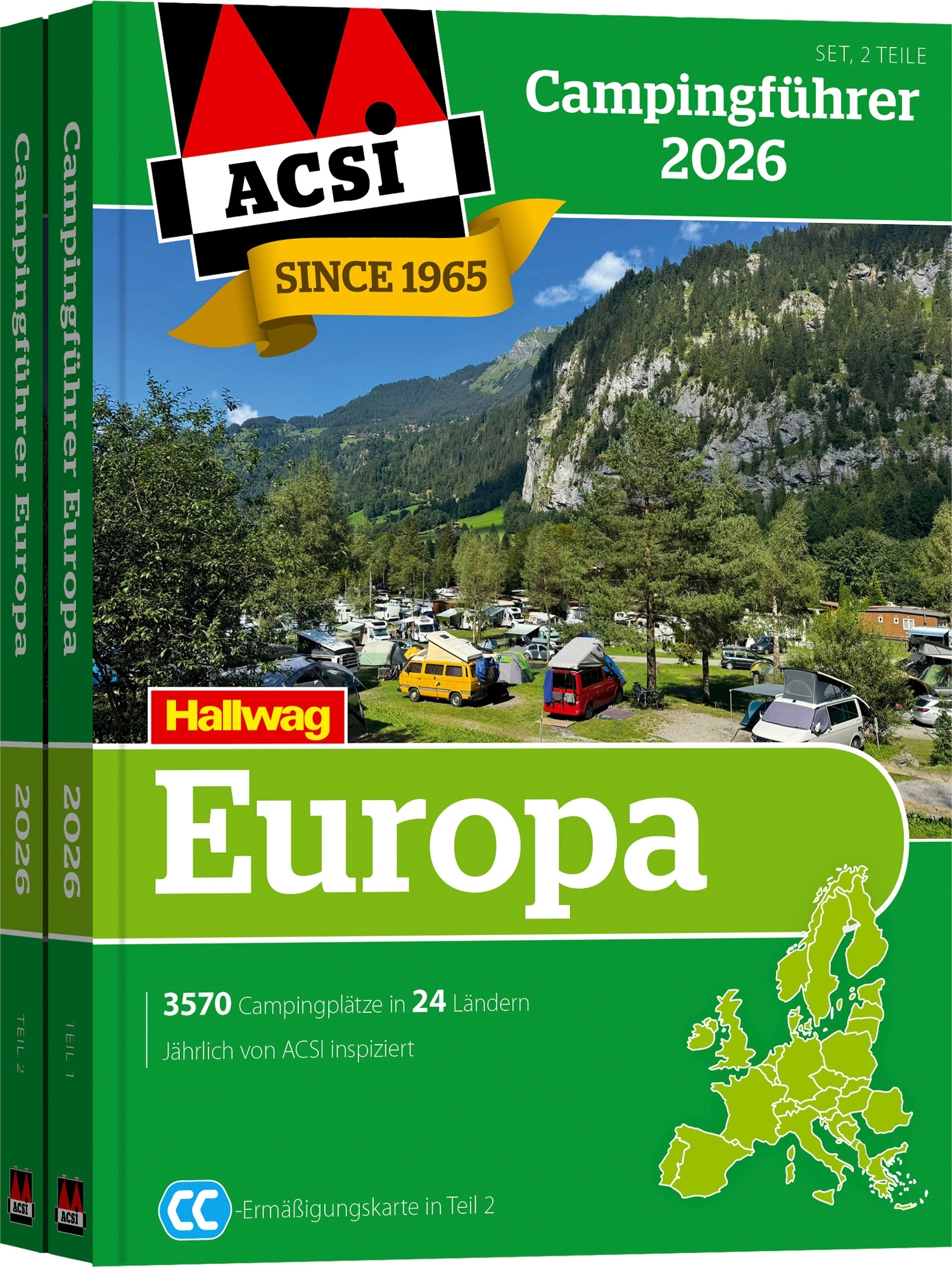 ACSI Campingführer Europa 2026 (2 Bände)