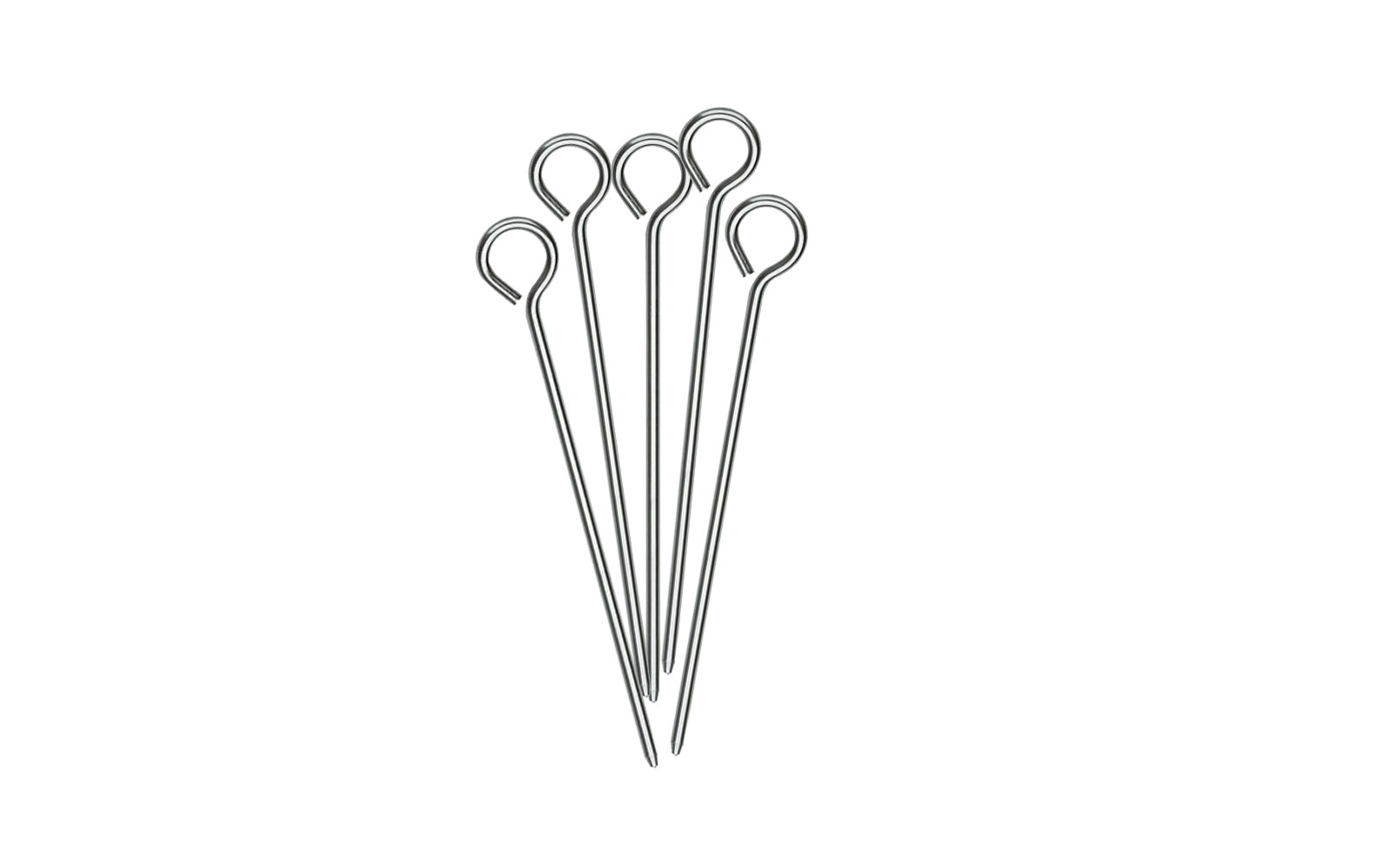 Berger Erdnagel Zelthering 19 cm aus Aluminium für harte Böden, 5er-Pack