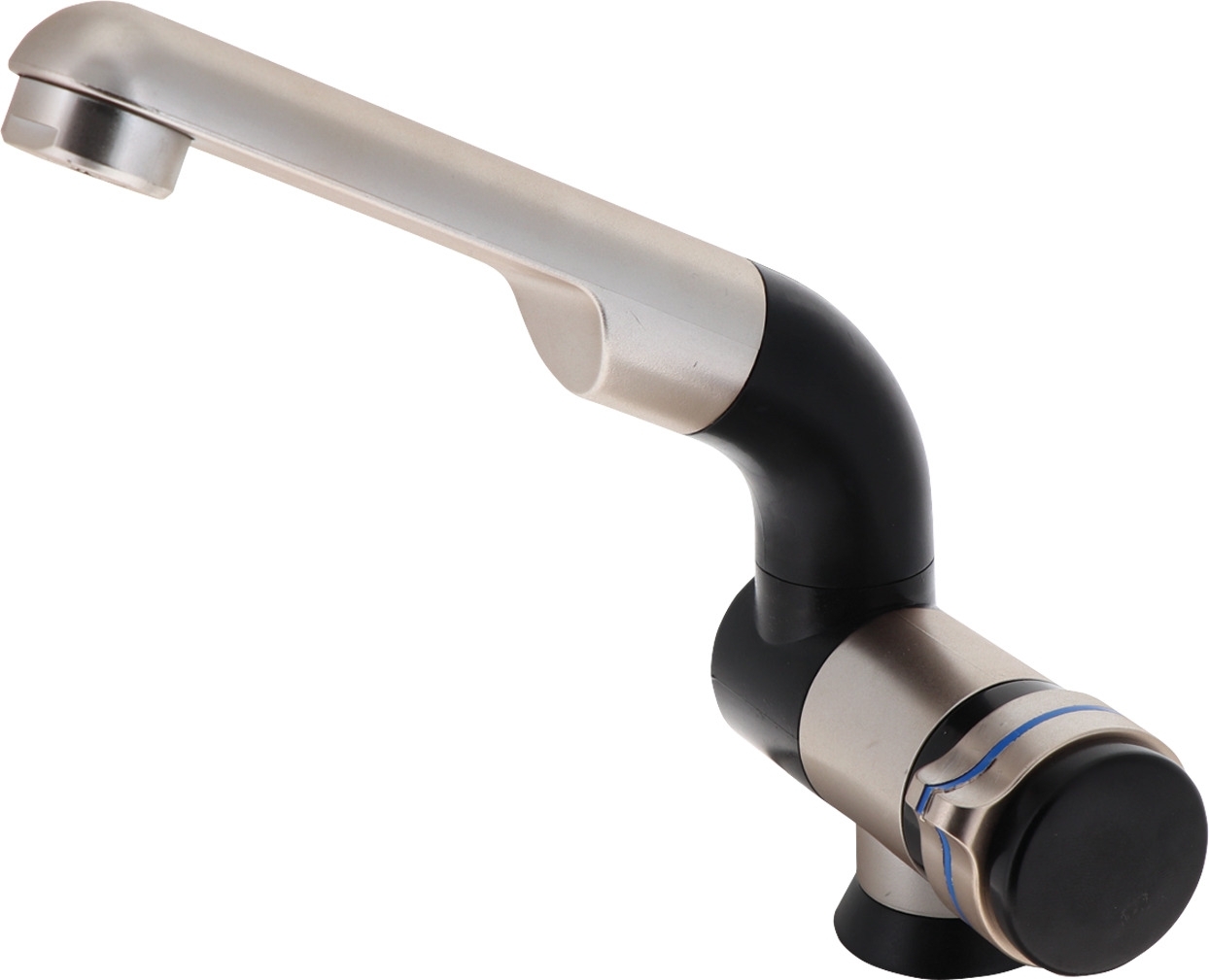 Barwig Automatik Kompakt Wasserhahn Kaltwasser mit 10 mm Tülle schwarz/chrom