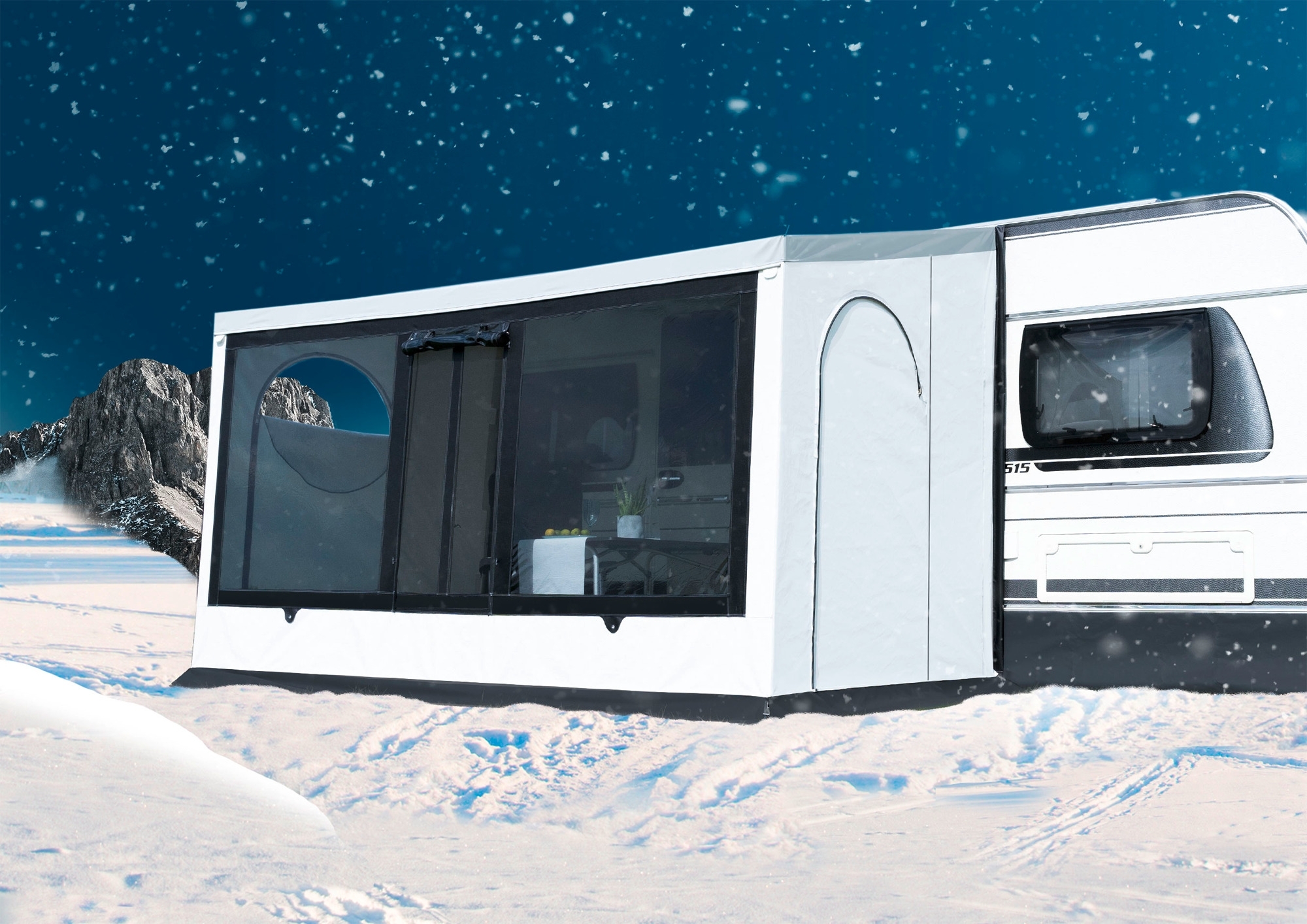 Wigo Inuit Wintervorzelt Storm für den Wohnwagen 400 cm