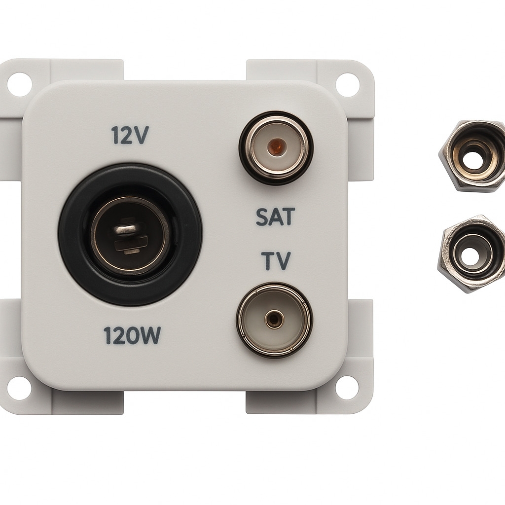 Inprojal System 10.000 Steckdose 12V mit TV und SAT