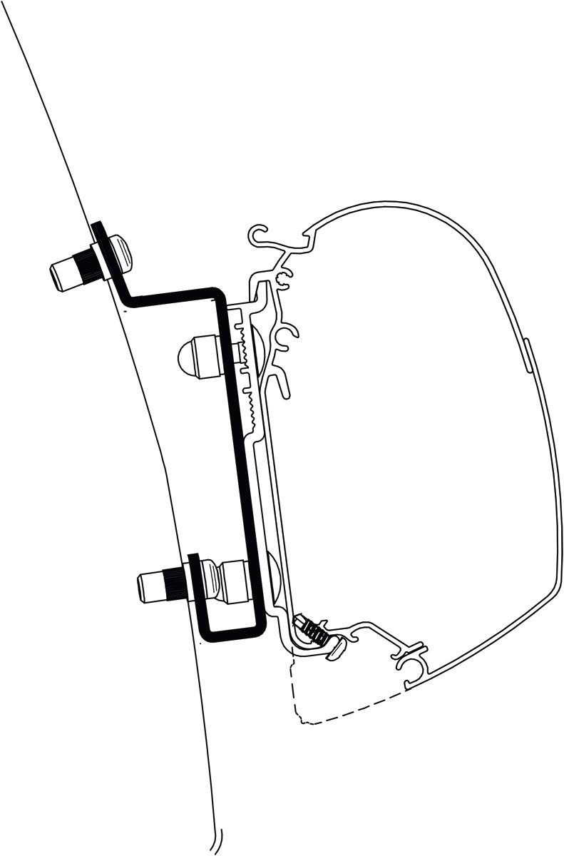 Thule Omnistor 5200 Markisenadapter Ford Transit H3 ab 2014