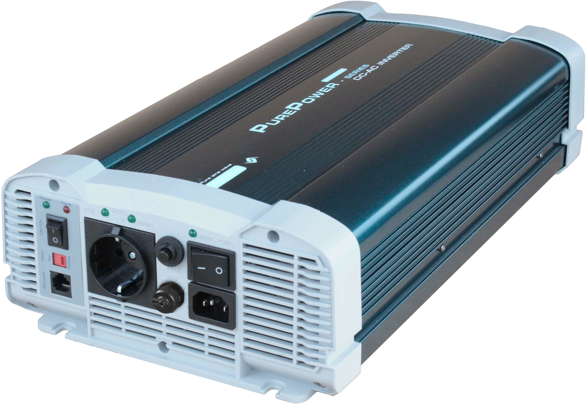 Xenteq Wechselrichter mit eingebautem Umschaltrelais 12 V DC - 230 V AC reine Sinuswelle mit App-Funktion