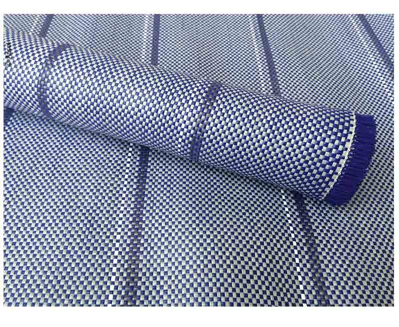 Vorzeltteppich Arisol grau / blau 300g/qm