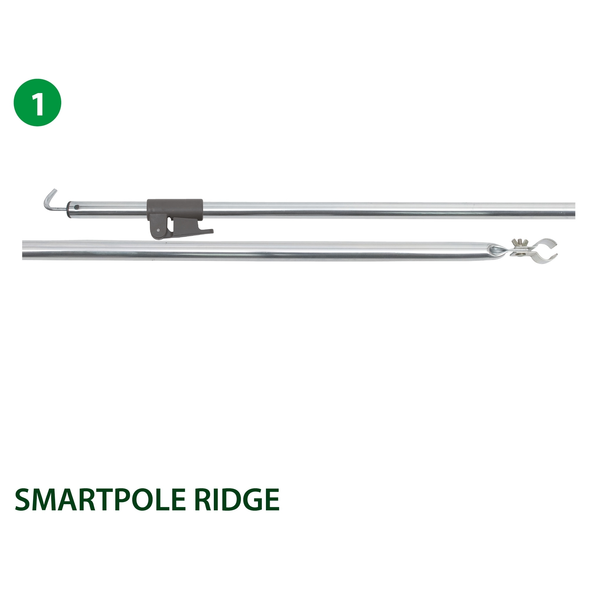 Brunner Smartpole Ridge Zusatzstange Vorzelt 170 - 260 cm Stahl
