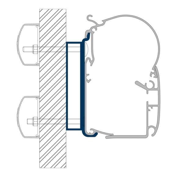 Dometic PW-ADAPT Adapter für Wandmarkisen PW 1100, PW 1500 & PW 3800