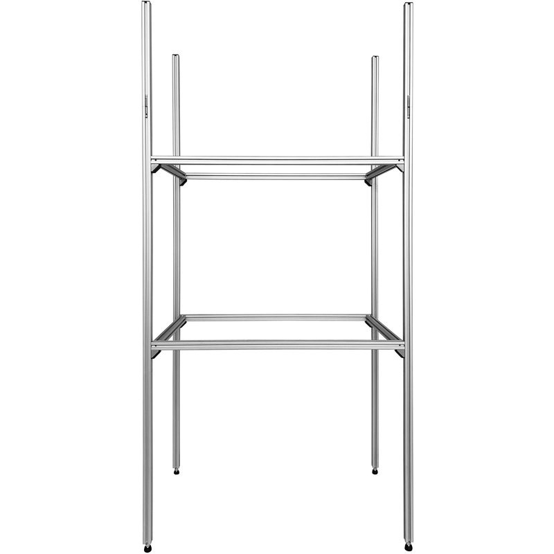 SYS-RACK 64-L-RR-1 Regal-System 65 x 40,8 x 132 cm passend für Euroboxen