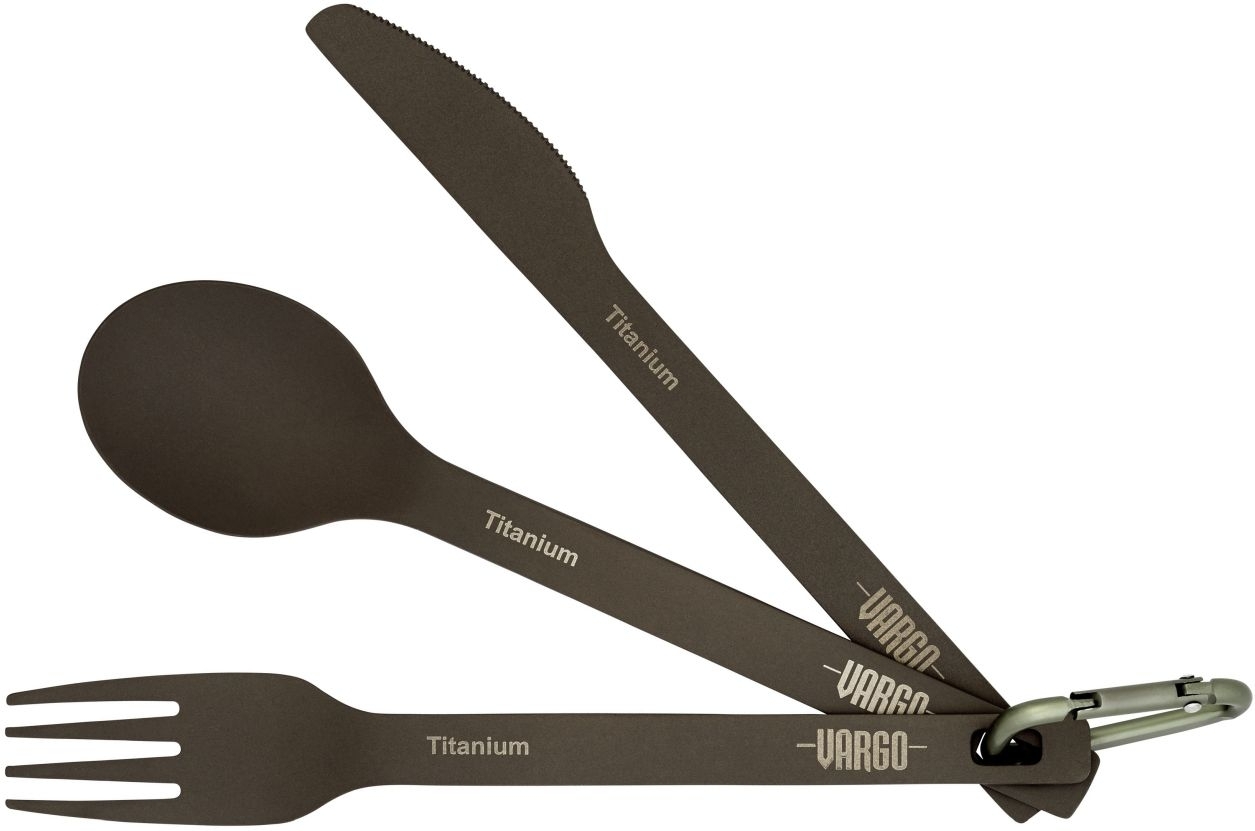 Vargo ultralight Titan-Besteck-Set 3-tlg.