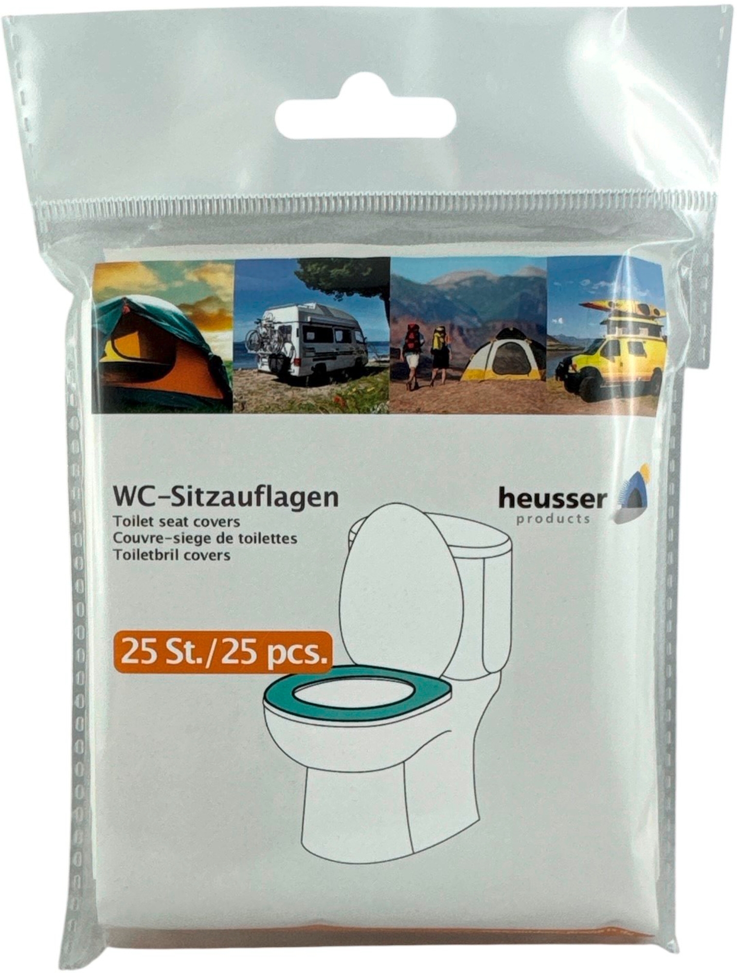 Heusser WC-Sitzauflagen Papierbrillen (25 Stück)