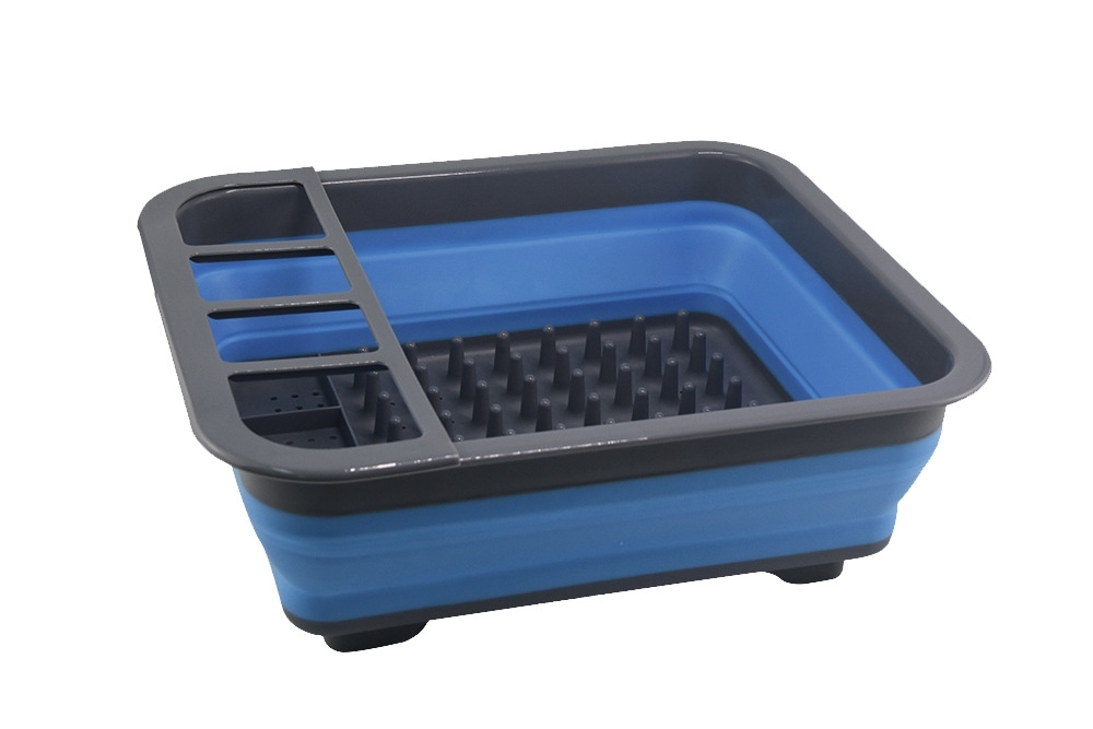 Faltbarer Geschirrtrockner blau