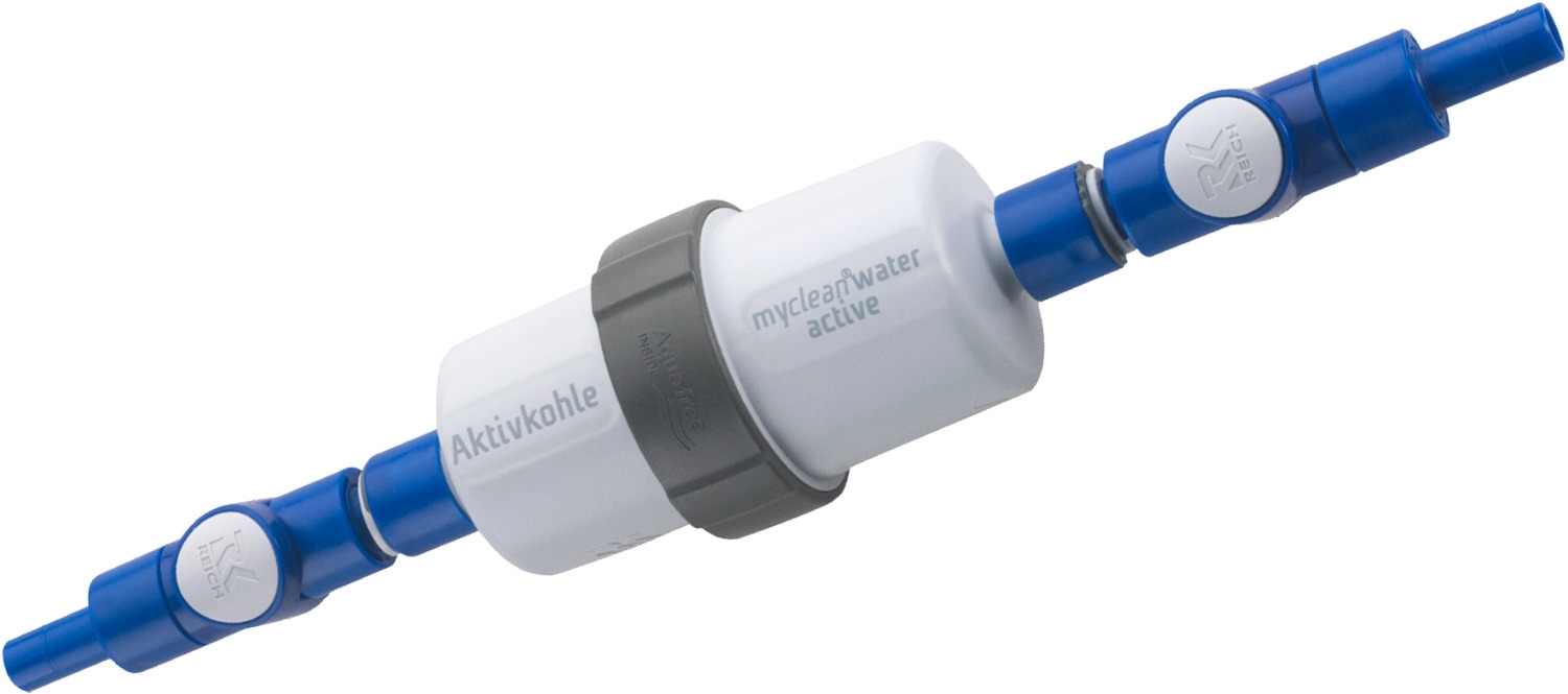 Reich myclean water active Aktivkohlefilter für sauberes Frischwasser mit Einbauset