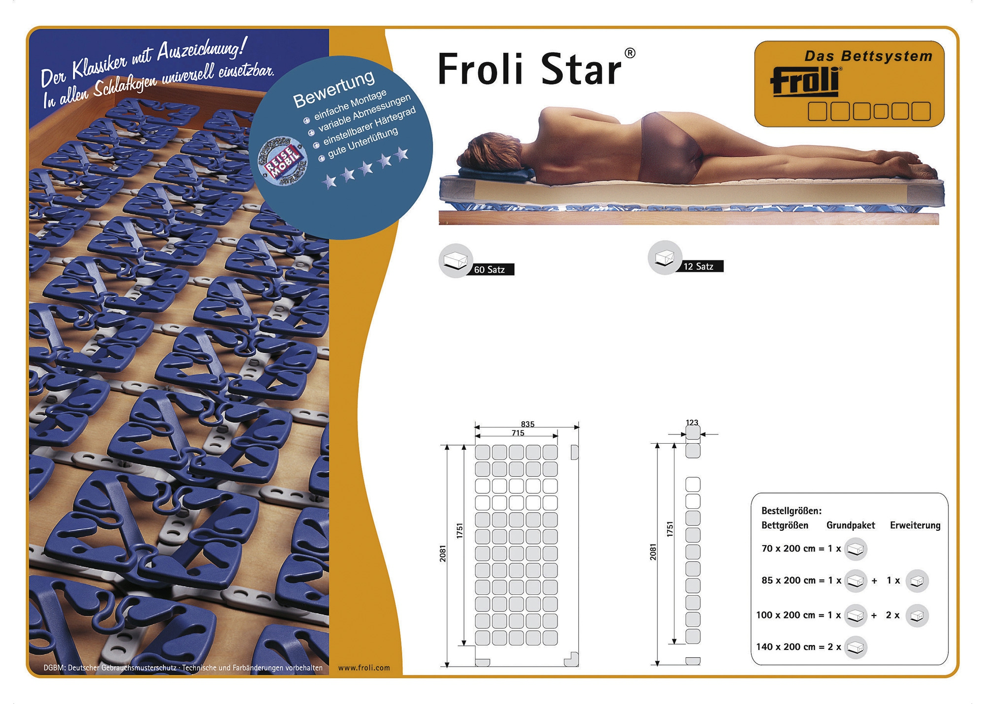 Froli Star Mobil Bettclipsystem