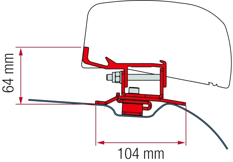 Fiamma F40 Halterungen