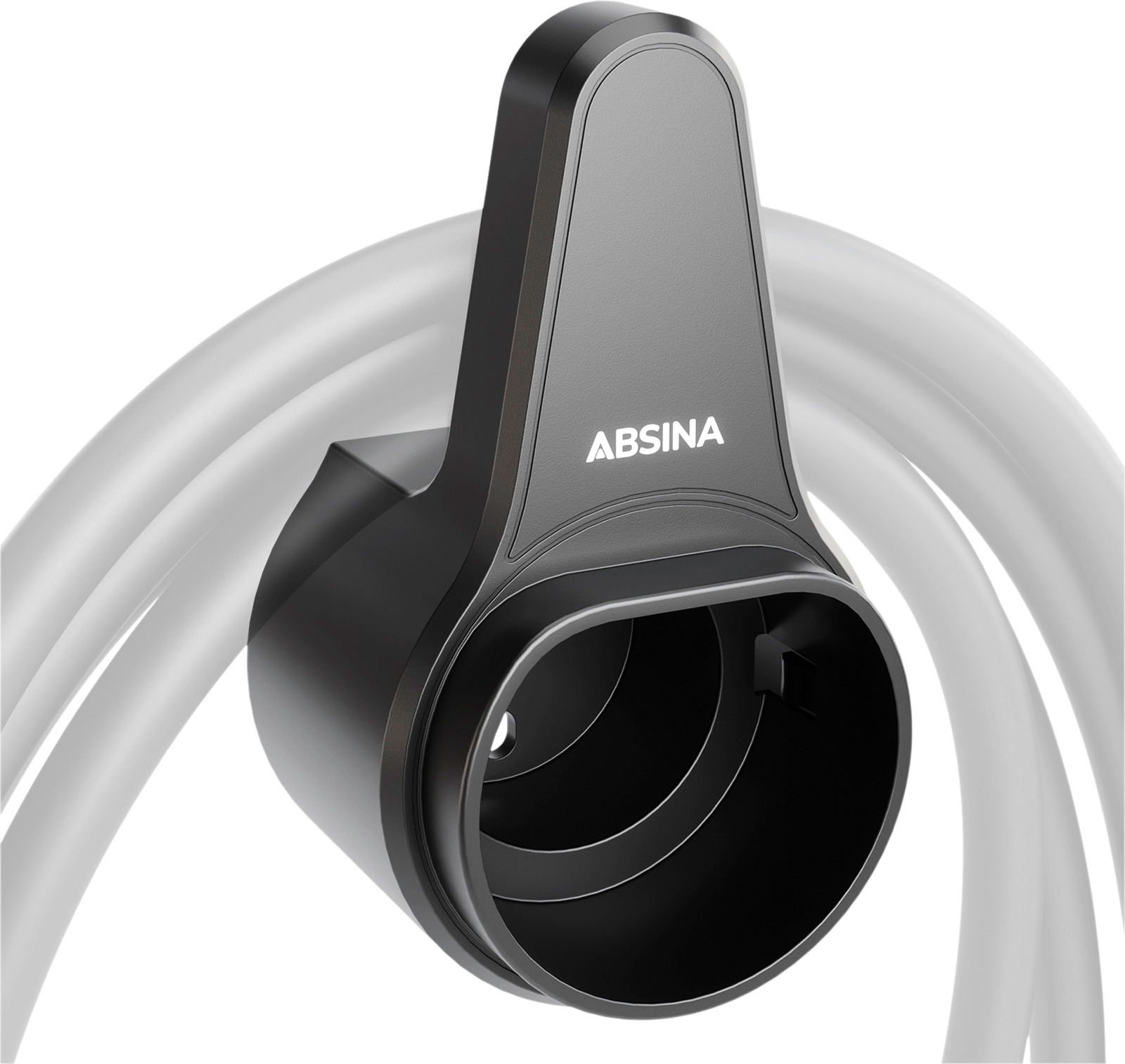 Absina Wandhalterung für Elektroauto Ladekabel Typ 2 bis 10 Meter