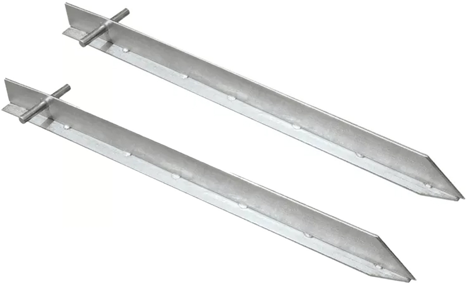 High Peak Stahl T Hering 2er Pack 30 cm silber