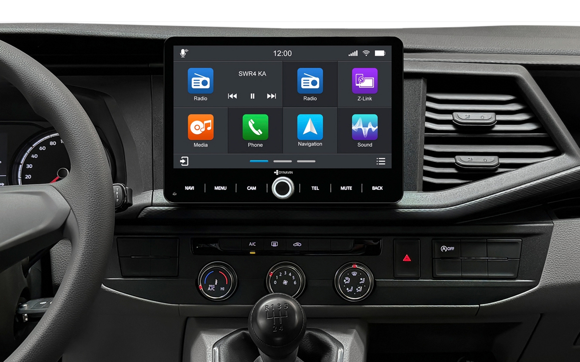 Dynavin D9-V10W2 Premium 10,1-Zoll Android Navigationssystem für VW T6.1 und Golf Sportsvan