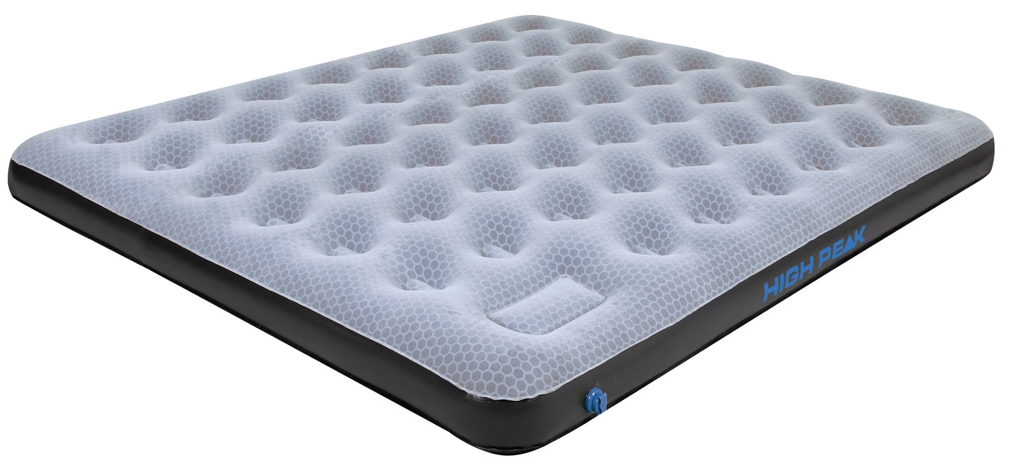 High Peak Comfort Plus Air bed Luftbett mit integrierter Pumpe grau/blau/schwarz